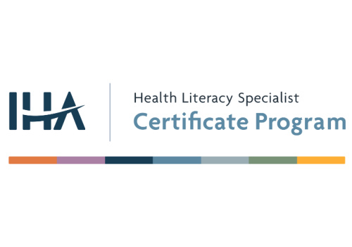 IHA Health Literacy Specialist Certificate Program Logo